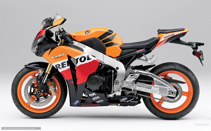 Orange and Black Motorcycle — Neutral, Photograph, Repsol Branding