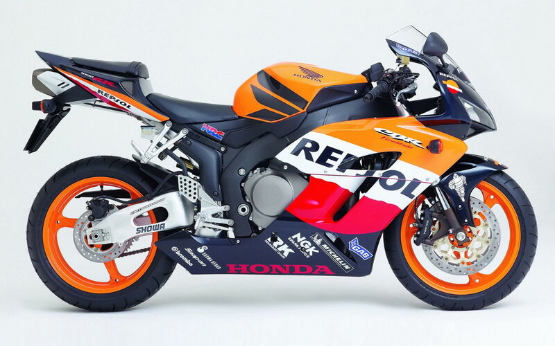 Orange and Black Motorcycle — Neutral, Photograph, Repsol