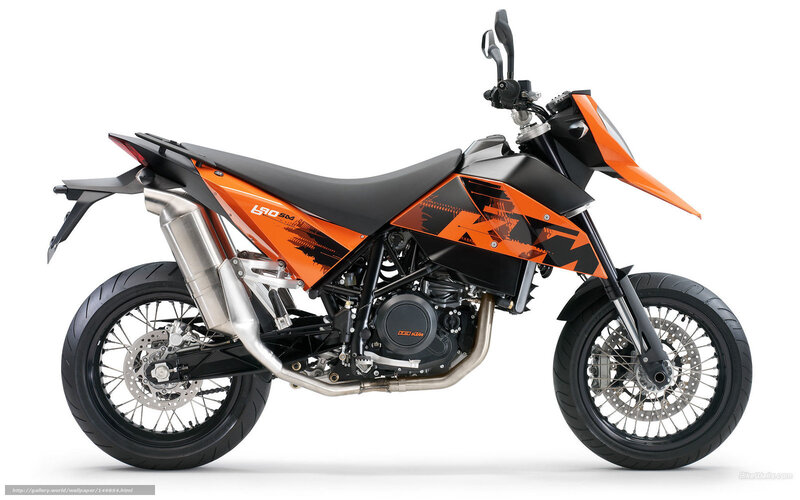 Orange and Black Motorcycle — Neutral, Photograph, Seat, Exhaust, Front Fender