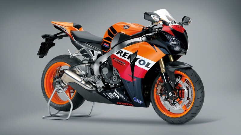 Orange and Black Motorcycle — Neutral, Photograph, Stand