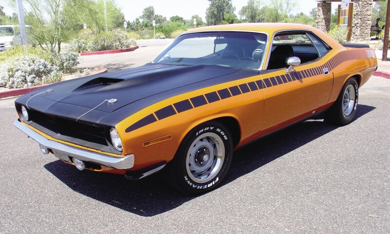 Orange and Black Muscle Car — Calm