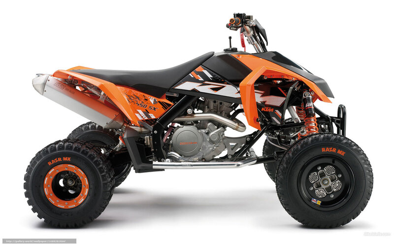 Orange and Black Quad Bike — Neutral