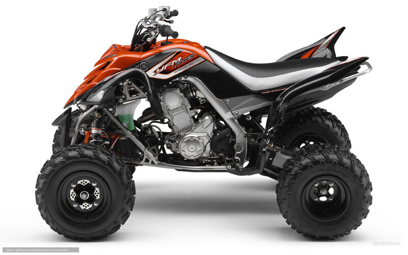 Orange and black quad bike
