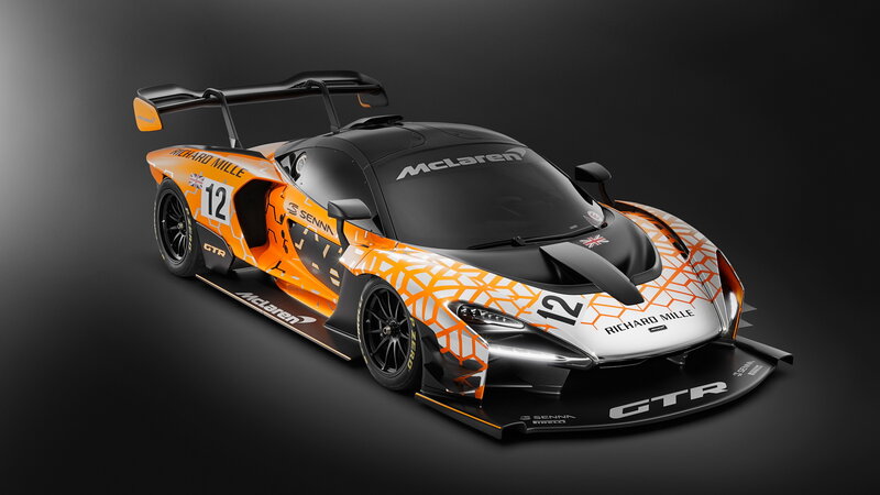 Orange and Black Race Car — Dramatic, 3d Render, Number 12