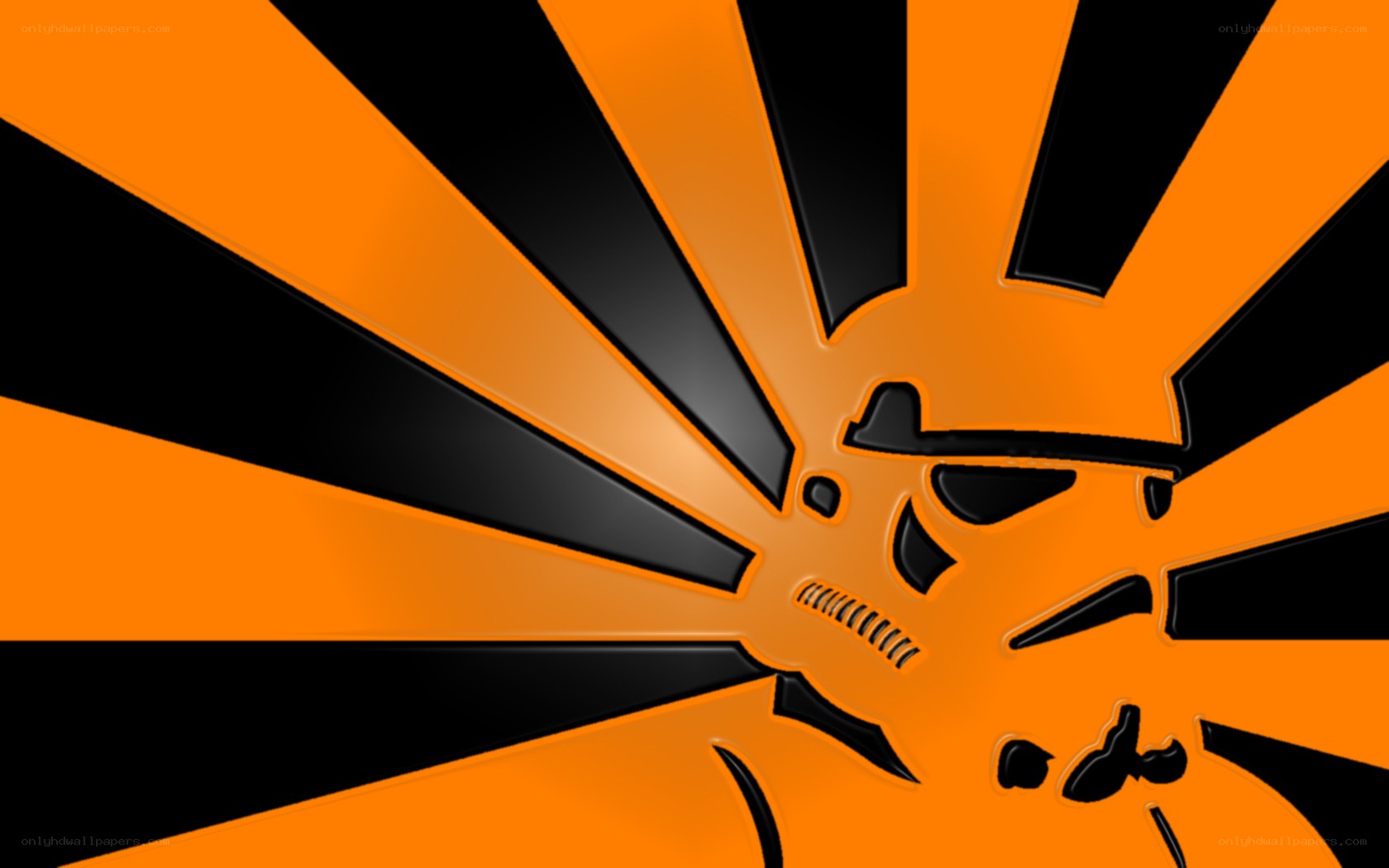 orange and black skull logo