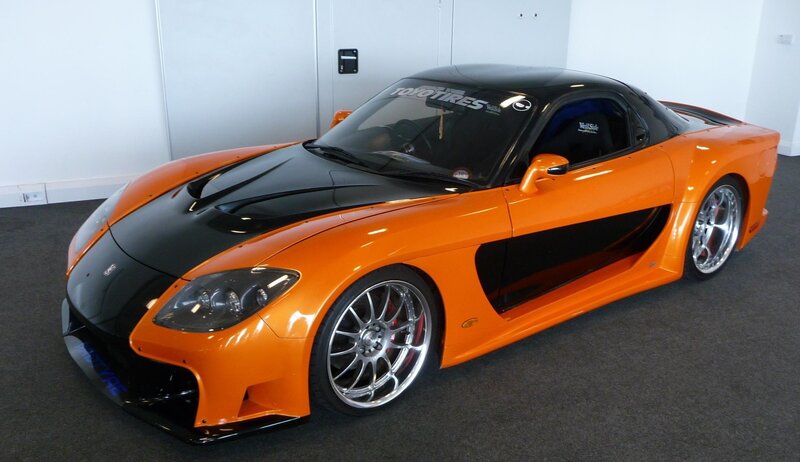 orange and black sports car