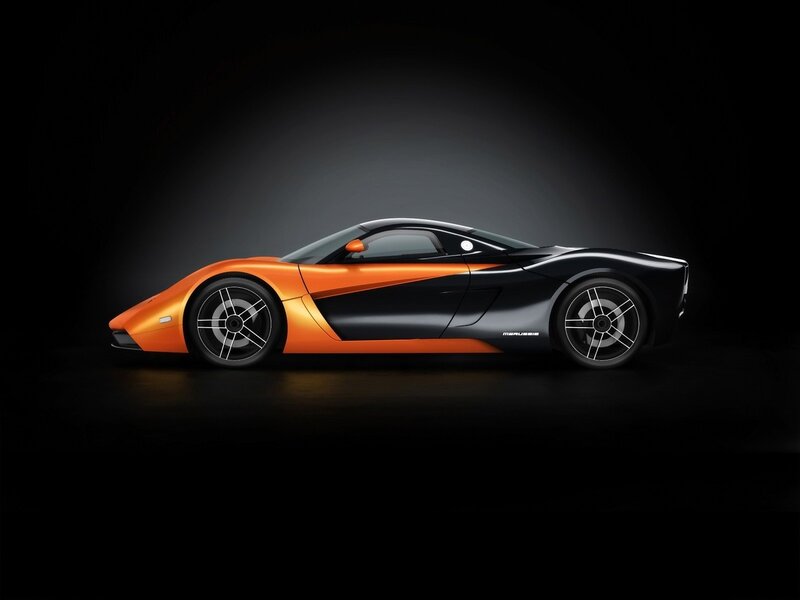 orange and black sports car