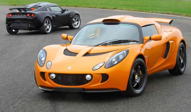 Orange and black sports cars