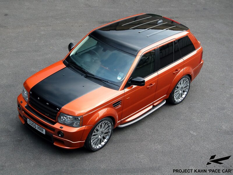 orange and black SUV