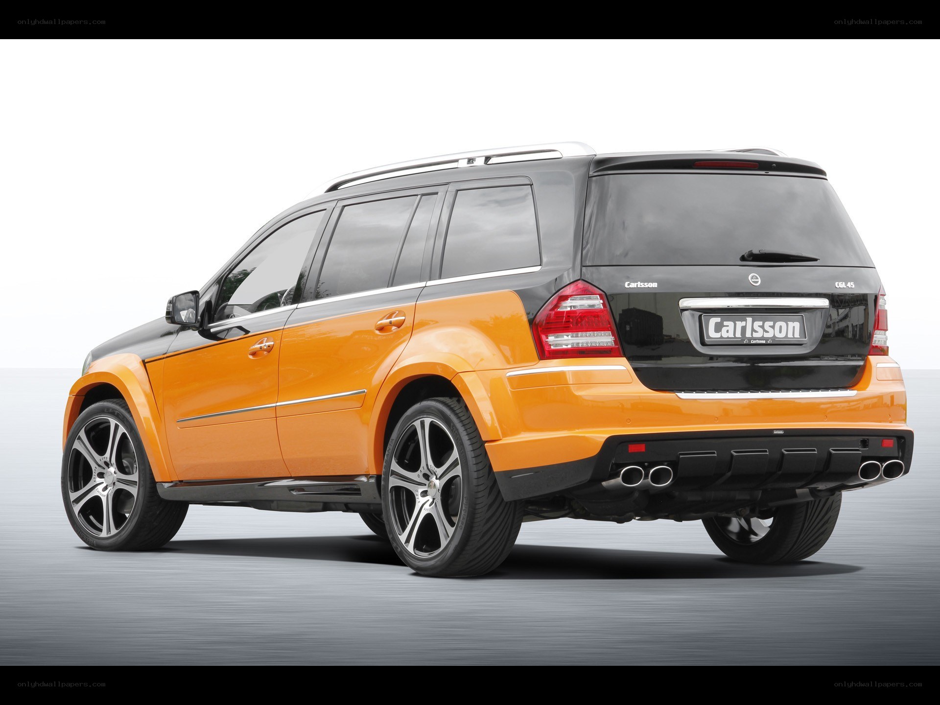 orange and black suv