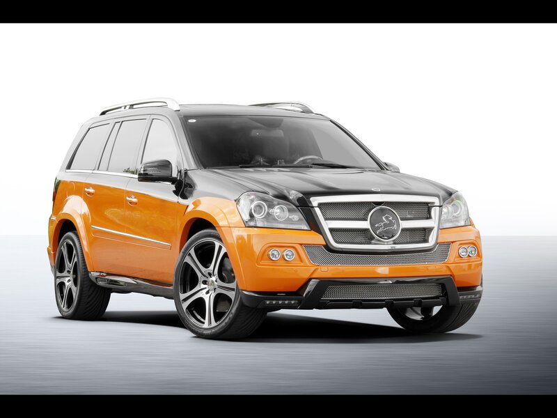 orange and black SUV