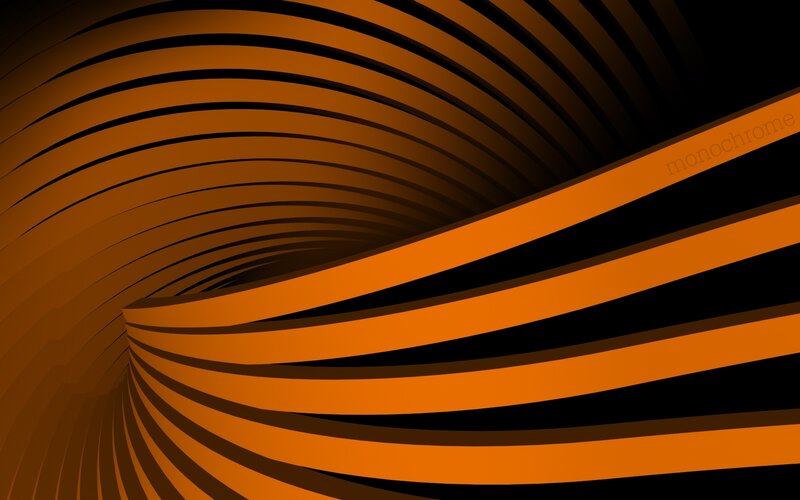orange and black swirl pattern