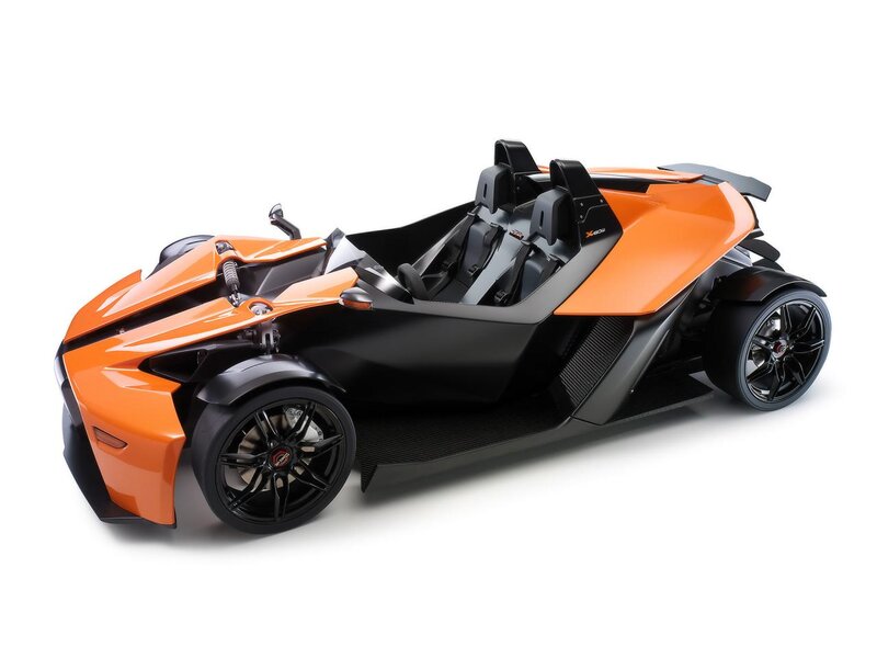 Orange and Black Three-wheeled Vehicle — Modern