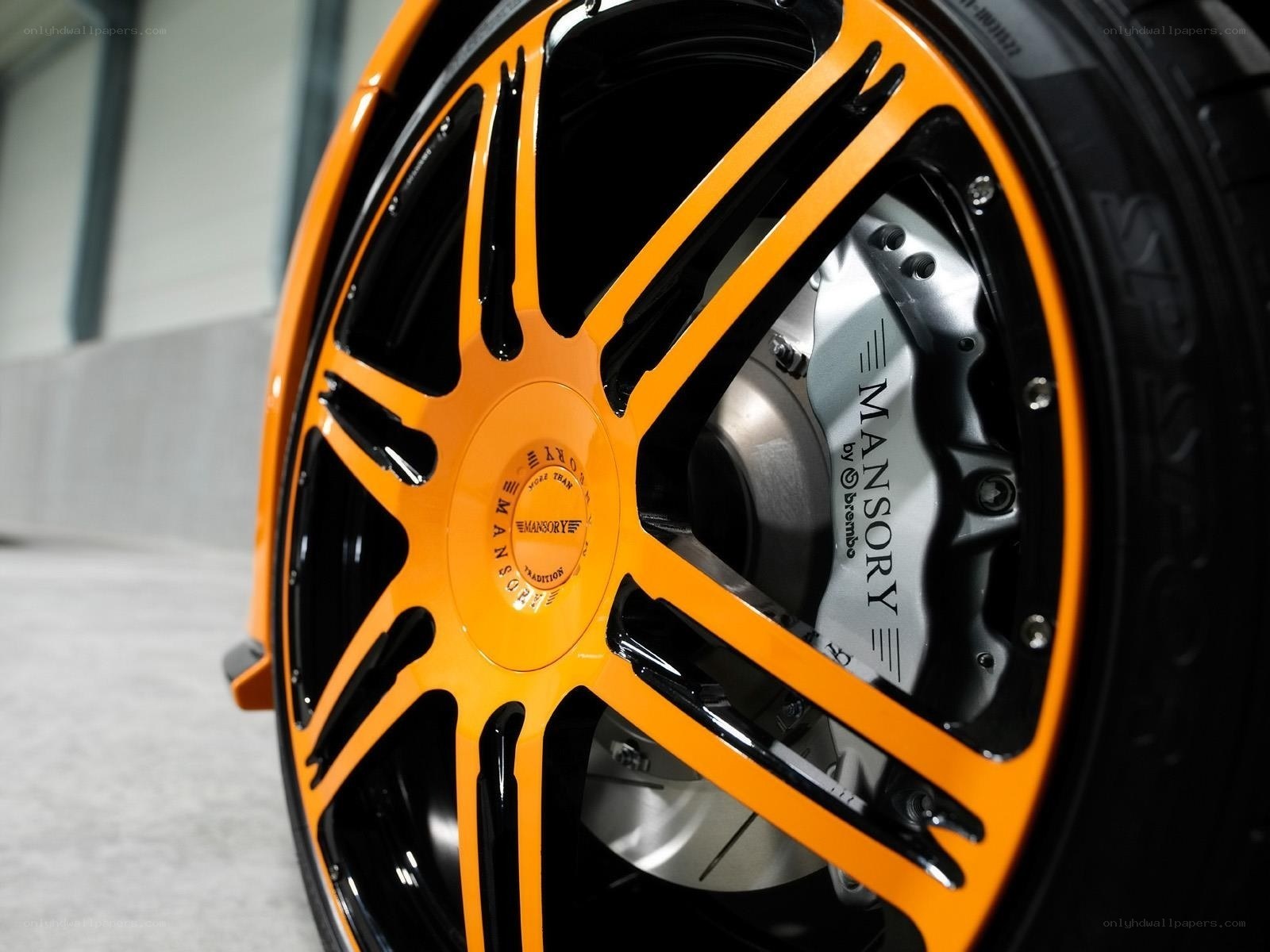 orange and black wheel