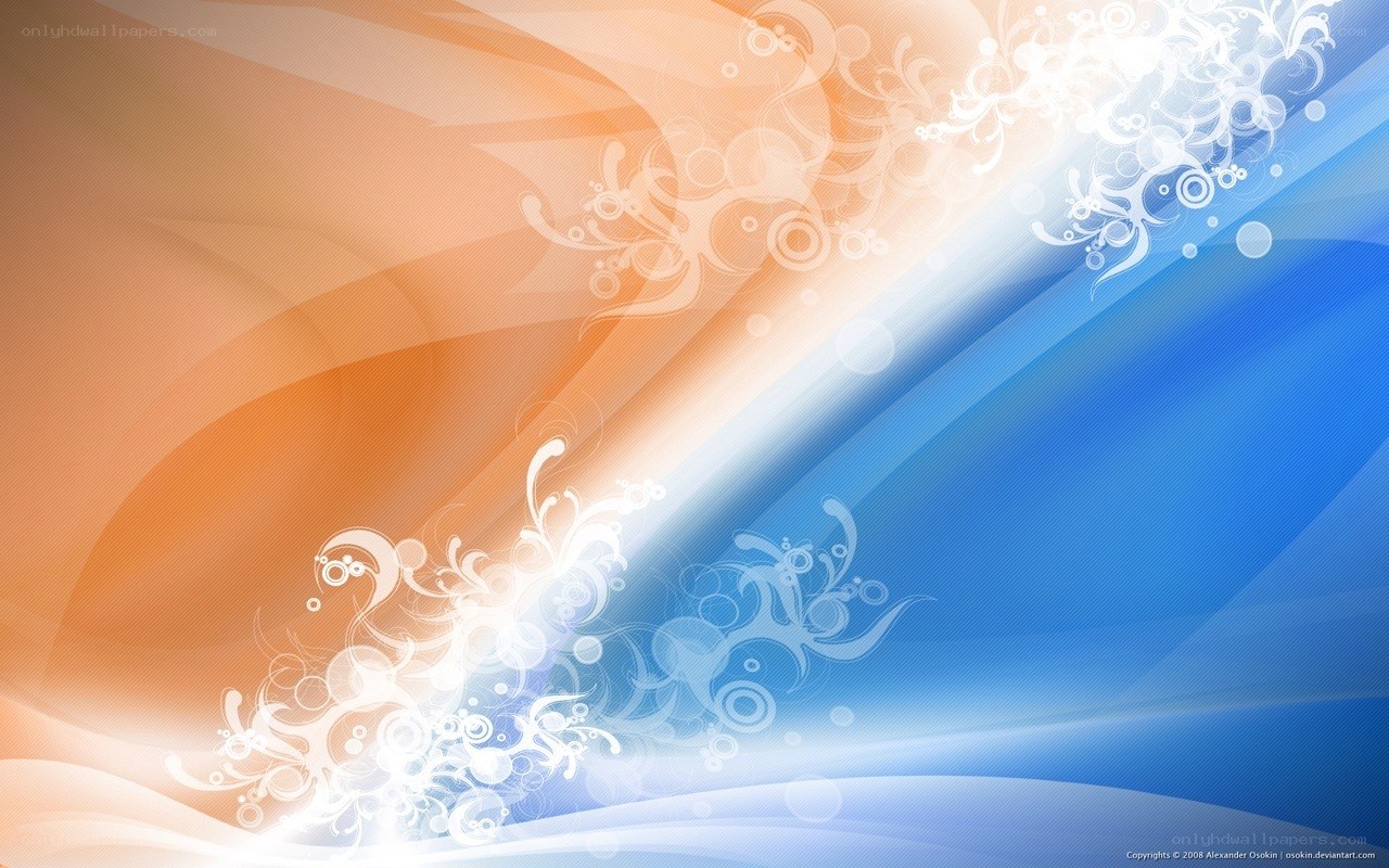 orange and blue abstract design