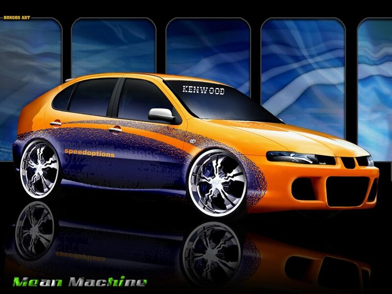 Orange and Blue Car — Dynamic