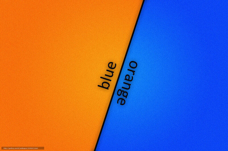 Orange and Blue Color Split