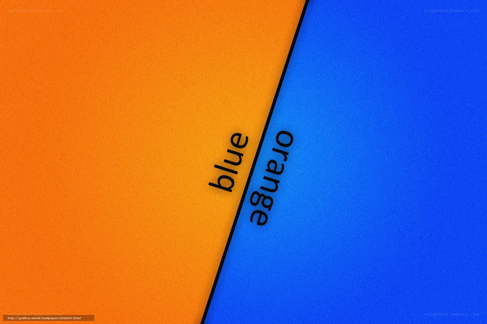 Orange and Blue Color Split