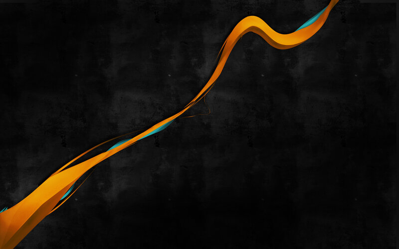 Orange and Blue Ribbon