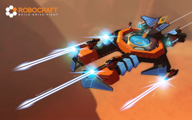 Orange and Blue Robot Fighter