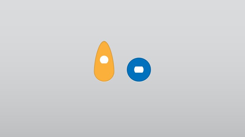 Orange and Blue Shapes