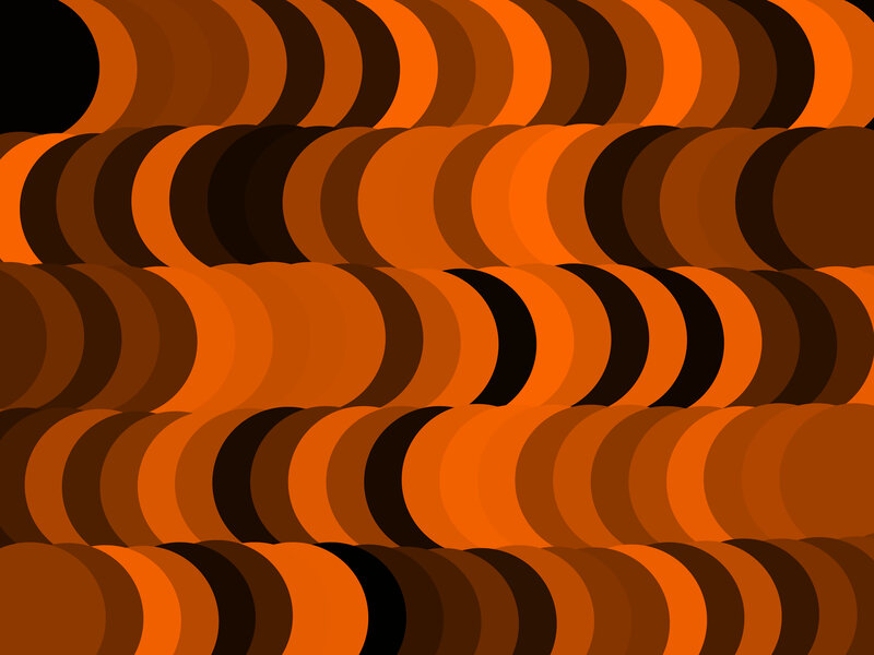 orange and brown circular pattern