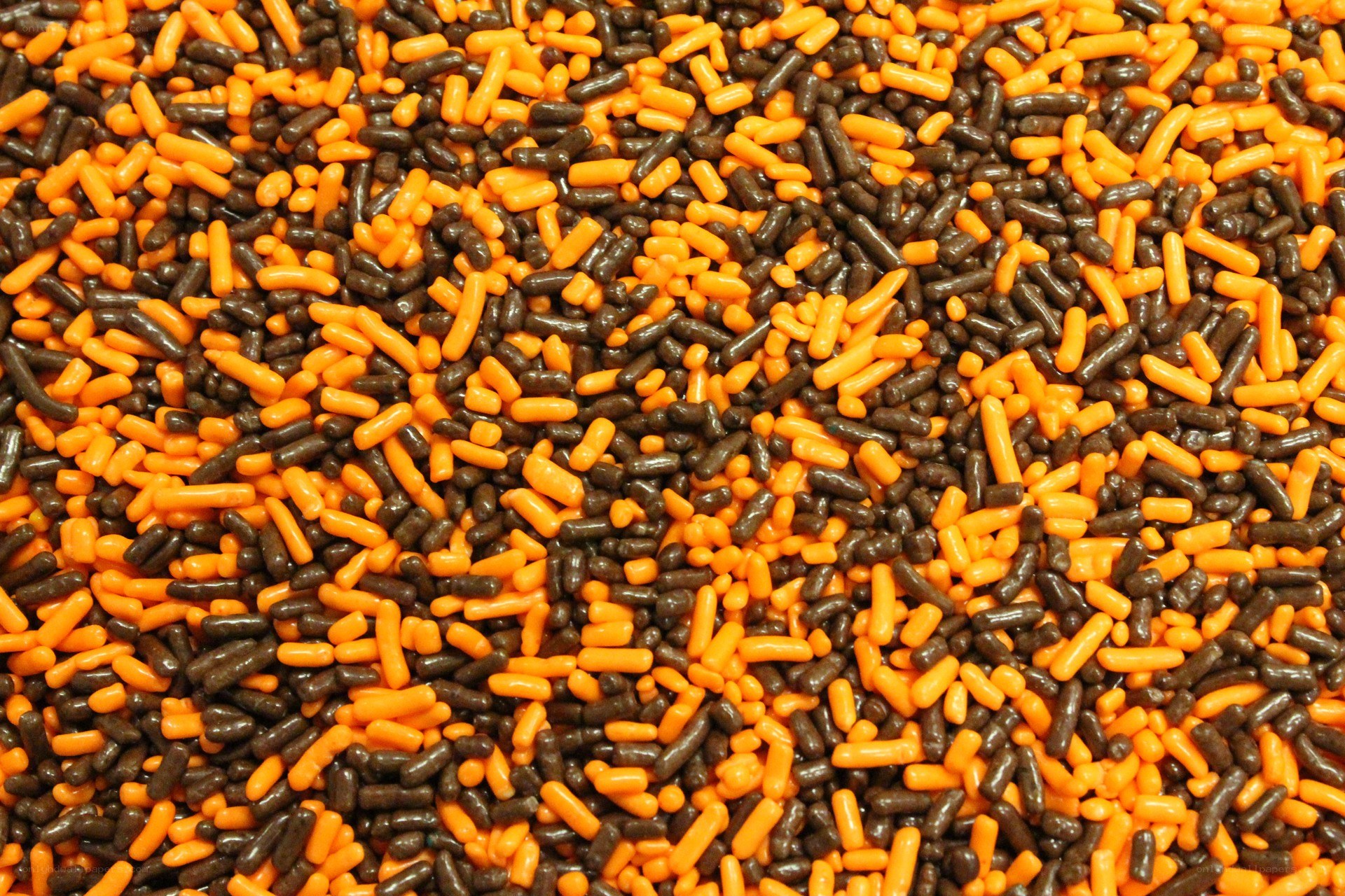 orange and brown sprinkles