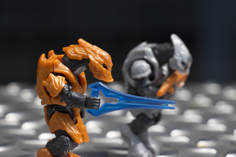Orange and Gray Action Figures