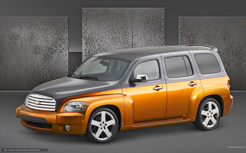 Orange and gray Chevrolet HHR
