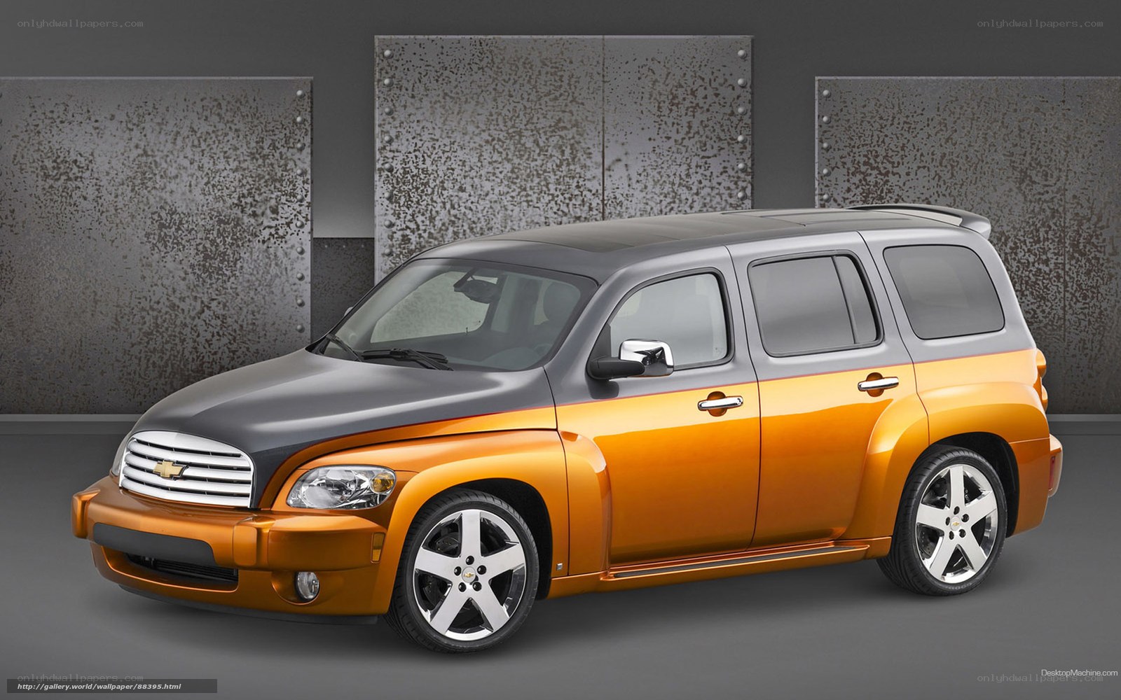 Orange and gray Chevrolet HHR