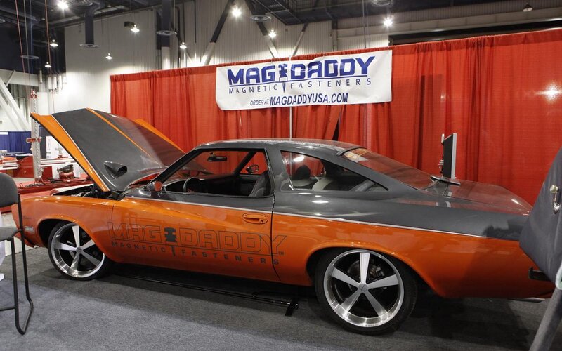 Orange and Gray Muscle Car