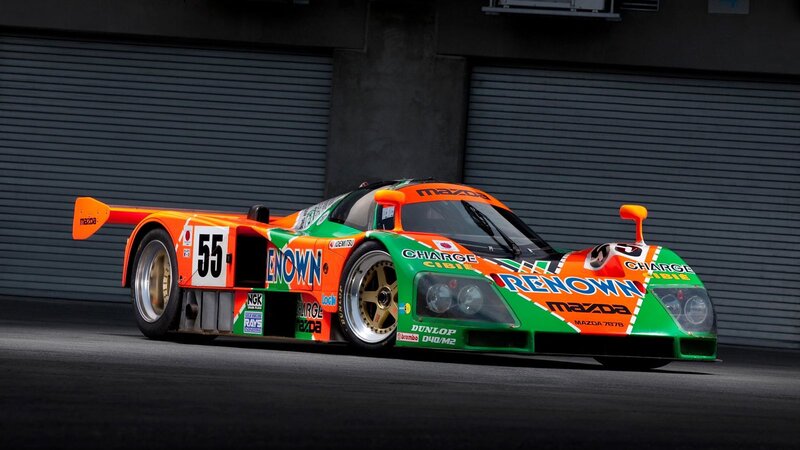 Orange and Green Race Car