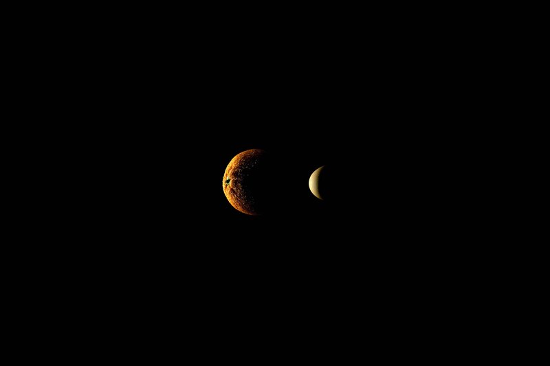Orange and Moon