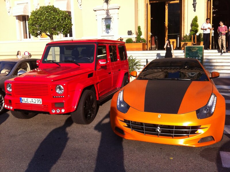 Orange and Red Cars
