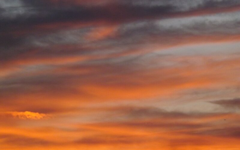 Orange and Red Clouds — Dramatic