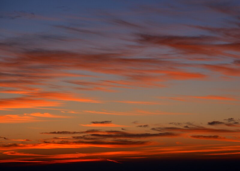 Orange and Red Clouds