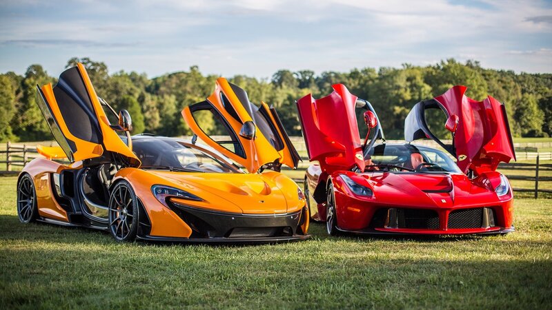 Orange and Red Supercars