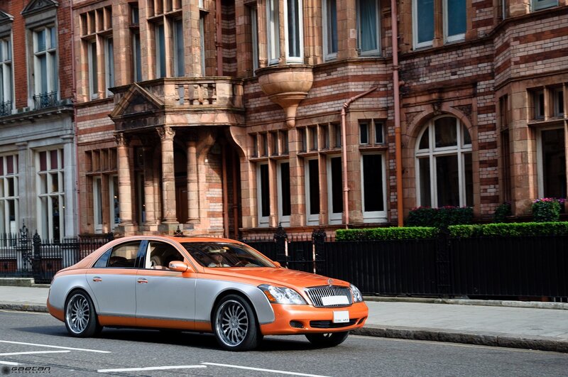 orange and silver luxury car