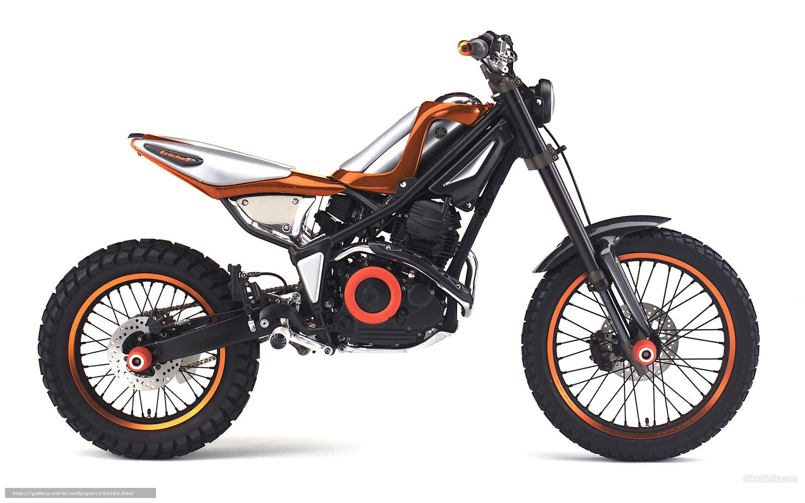 orange and silver motorcycle