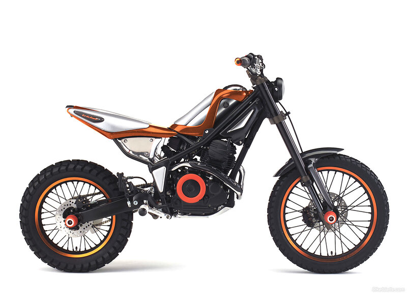 orange and silver motorcycle