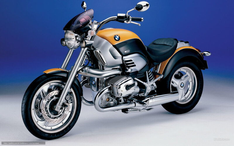 Orange and Silver Motorcycle — Blue