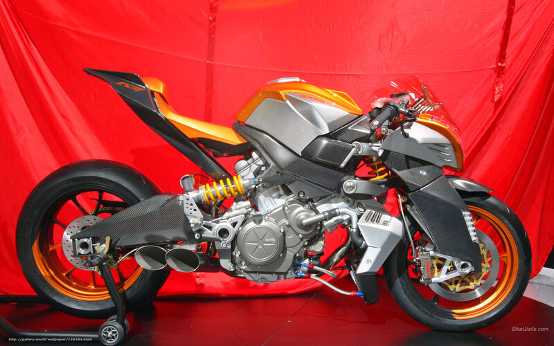 Orange and Silver Motorcycle — Red