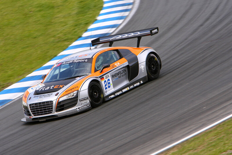 Orange and Silver Race Car — Gray