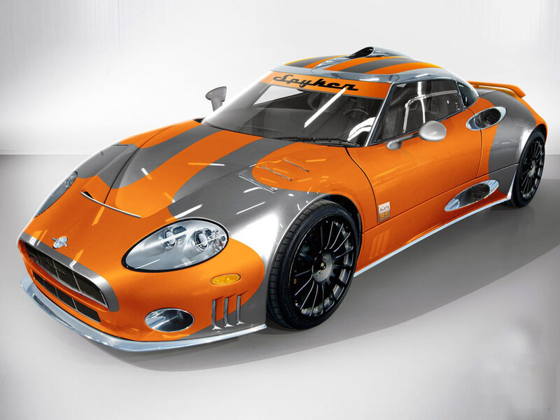 Orange and Silver Sports Car — Modern