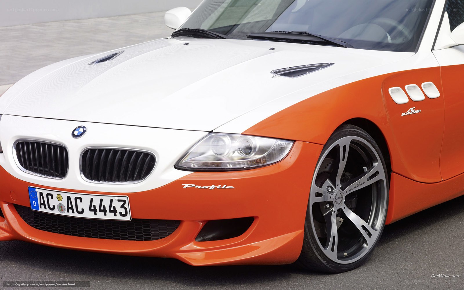 orange and white BMW Z4