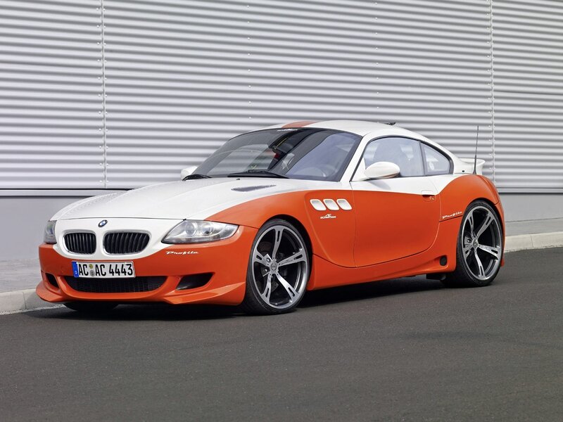 orange and white BMW Z4