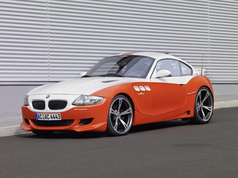orange and white BMW Z4