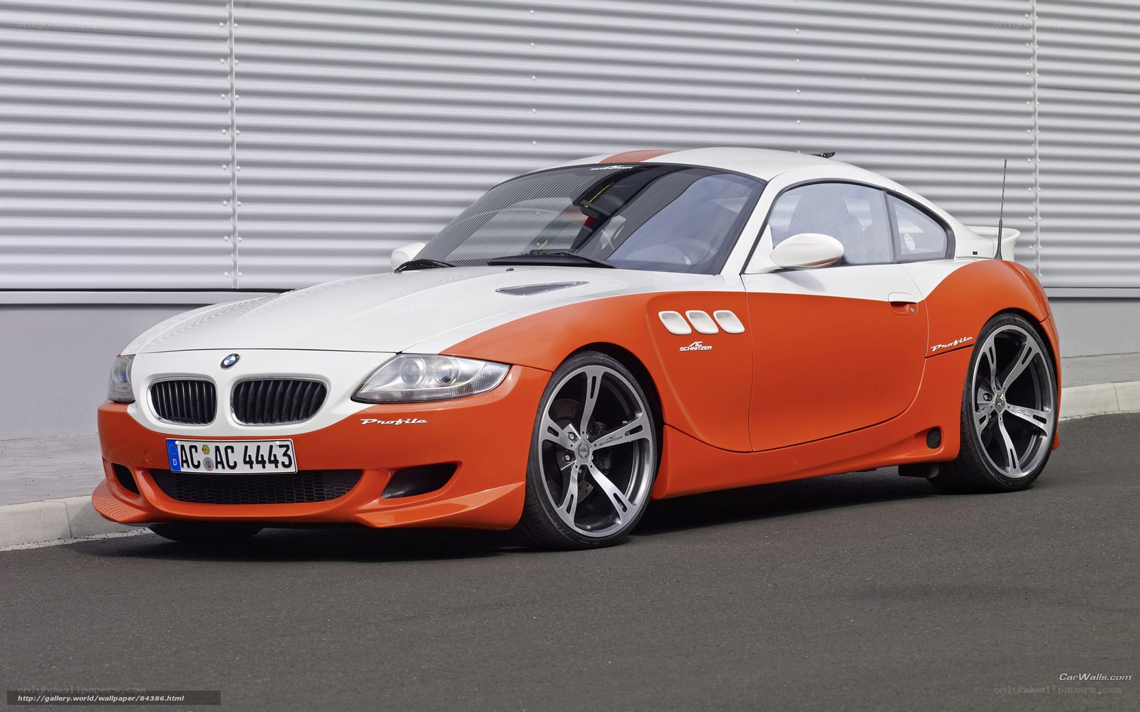 orange and white BMW Z4