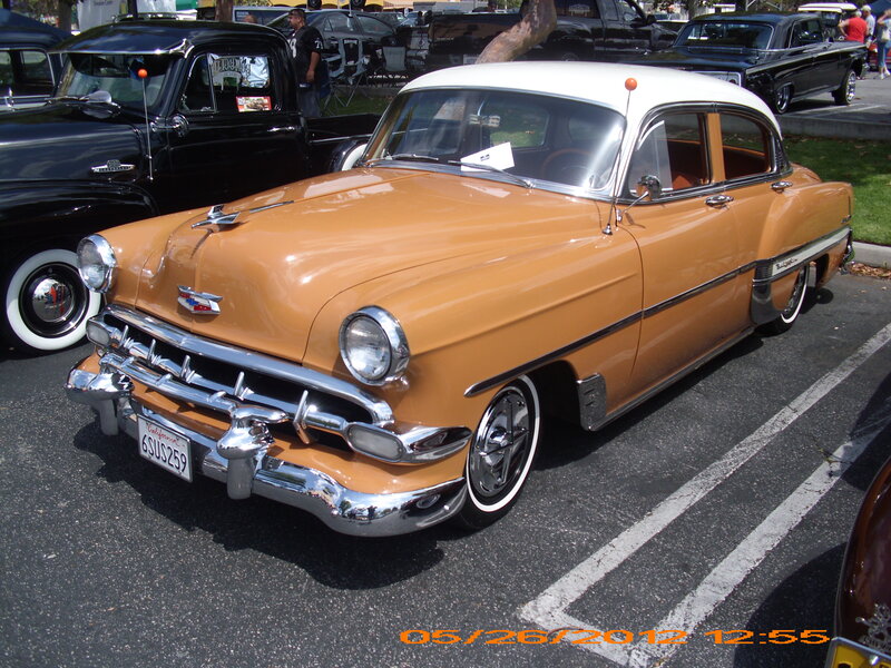 Orange and White Classic Car — Calm