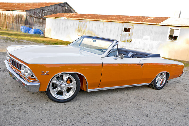 Orange and White Convertible